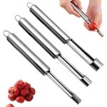 3 pcs ep�pineur de pommes vide pomme outil, extracteur de noyau en acier inoxydable, enleve trognon pomme, ...