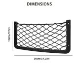 3 pcs filet rangement pour voiture, organisateurs rangement coffre 36 x 18 cm (filet �lastique), multifonction ...