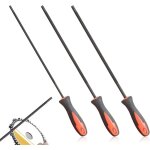3 pcs lime tronconneuse, lime chaine tronconneuse, affutage chaine de tronconneuse, avec poign�e, facile ...