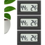 3 pcs. mini thermom�tre hygrom�tre int�rieur petit thermometre digital mesure pr�cise de l'humidit� int�rieure ...
