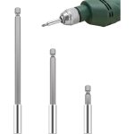 3 pcs porte embouts, 1 / 4  extension de vissage, porte embout rallonge en acier carbone, pour la plupart ...