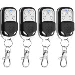 3 pcs telecommande universelle portail, 433, 92 mhz t�l�commande garage sans fil � 4 boutons avec couvercle ...