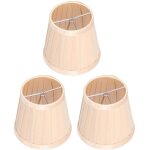 3 pices abat - jour en tissu e14  clipser sur le couvercle de lampe en tissu pour lustre applique murale ...
