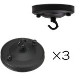 3 pi�ces sont des crochets de plafond de lustre vintage, un support de plaque de crochet de rosace de ...