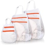 3 pi�ces filet linge machine � laver, [upgrade] double couche filet a linge, sac linge sale avec fermeture ...