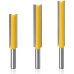 3 pices fraise defonceuse 8mm, fraise  copier, mches carbide router bits, fraise bois extra - longue, ...