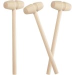 3 pi�ces outils en bois mini marteau maillet pour crabe homard diy petit marteau de peinture jouet pour ...