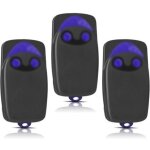 3 pi�ces remplacement pour t�l�commande nice, t�l�commande portail 433, 92mhz 2 canaux, compatible avec ...