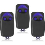 3 pi�ces remplacement pour t�l�commande nice, t�l�commande portail 433, 92mhz 2 canaux, compatible avec ...