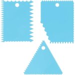 (3 pi�ces) spatules en plastique, diff�rentes formes, peigne carrelage, spatule raclette plastique, spatule ...