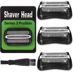 3 pi�ces t�te de rasoir compatible avec braun s�rie 3, 32b, pour s3 3040s, 3000s, 310s, 300s et plus, ...