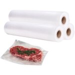 Tuserxln - 3 rouleaux sous vide gaufrs pour machine mise sous vide 20 cm x 5 mtres sans bpa scurit ...