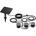 3 spots solaires encastrables solpool 100lm