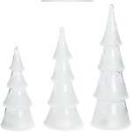 3 statuettes dco lumineuses avec clairage led intgr en forme de sapins de nol ide cadeau et accessoire ...