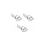 3 supports muraux abs pr�ts � installer pour radiateurs s�che - serviettes � tube plat - section de tube ...