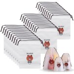 3 tailles housses chaussures, 30 pi�ces sac � chaussures de voyage, sac � cordon anti - poussi�re pour ...