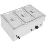 3 x 7 l bain marie , chauffe plat 220v chauffe - plat electrique commercial avec 3 bacs casseroles en ...