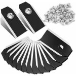 30 lames de rechange en carbone pour tous mod�les husqvarna automower / gardena / yardforce. compatible ...