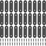 30 pcs plaques d'assemblage plates, connecteurs plats, pattes d'assemblage perfor�e plates de m�tallique, ...