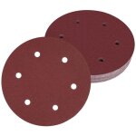30 pices 150mm disques abrasifs disque de ponage disques abrasifs 60 grain idal pour poncer / polir ...