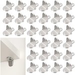 30 pi�ces chevilles de support d'�tag�re, 5mm taquet �tag�re support en forme de l en bois et verre de ...