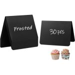 30 pi�ces mini tableau noir (10x7, 5 cm), mini tableau ardoise pour mariage / f�te / tableau de table ...