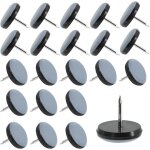 30 pi�ces patins pour chaises 19mm en t�flon patins pour meubles ronde patin chaise a clouer prot�ger ...