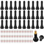 30 pi�ces tr414 valve pneu voiture et 60 pi�ces obus de valve en caoutchouc snap - in jantes valves tubeless ...