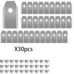 30 x lames de couteau en titane pour toutes les tondeuses robotiques husqvarn / automower / yardforce ...