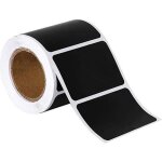 300 �tiquettes cuisine haute qualit� en noir mat pour pots et bocaux. etiquettes autocollantes vierges ...