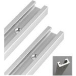 300 mm t - track t - slot en aluminium, rail � onglet en t pour scie � table, d�fonceuse et outils de ...
