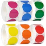 3000 pcs gommettes autocollantes 20mm gommettes rondes multicolore, pastille autocollante ronde, couleur ...