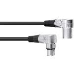 30220632 xlr c�ble de liaison [1x xlr m�le 3 p�les - 1x xlr femelle 3 p�les] 3. 00 m noir - omnitronic ...