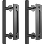 30cm poign�e de porte coulissante 2 pcs, noires avec poign�e de porte coulissante, convient pour portails, ...