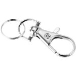 30pcs?anneaux porte clef, mousqueton pivotant, m�tal pivotant keychain