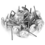 30pcs ensemble de brosses m�talliques, roues de polissage de brosse en fil d'acier en laiton kit complet ...