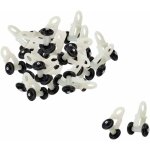 30pcs glisseur rail rideaux roulette crochet roue rideaux coulissant poulie pour fen�tre voilage galet ...