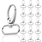 30pcs mousqueton pivotants anneau en d porte - cl�s avec anneaux en d, porte - cl�s en m�tal, fermoir ...
