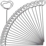 30pcs porte photo m�mo carte pince coeur en m�tal porte - cartes de table support porte photo pour d�cor ...