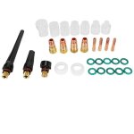 30pcs tig torche de soudage lentille  gaz 4 12 kit coupe en verre pour wp 9 20 25 kit accessoires torche ...