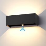 30w applique avec d�tecteur de mouvement, applique murale exterieur / interieur, ip65 3000k, applique ...