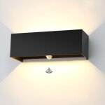 30w led applique murale exterieur avec détecteur de mouvement, 3000k noir applique extérieur réglable ... 30w led applique murale exterieur avec détecteur de mouvement, 3000k noir applique extérieur réglable ...