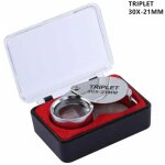 30x bijoux diamant bijoux loupe loupe outil loupe pour les yeux loupe �quipements triplet bijoutiers ...