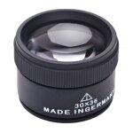 30x loupe de bijoux, métal portable grossissement optique, loupe de poche pour pièces de monnaie timbres ... 30x loupe de bijoux, métal portable grossissement optique, loupe de poche pour pièces de monnaie timbres ...