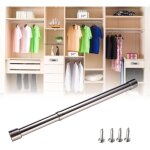 31 � 51 cm barre penderie extensible, tringle penderie pour penderie murale, barre d'armoire en acier ...