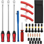 31 pi�ces demonte pneu moto, demonte pneu trottinette, accessoire moto, prot�ge jante, d�monte, levier, ...