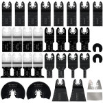 31pcs outil multifonction lames de scie oscillantes, accessoires outils oscillants multifonctions, lame ...