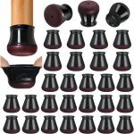 32 pi�ces protecteur de pied de chaise, feutre �paissi de glissi�re de chaise en silicone, protecteur ...