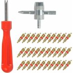 32pcs demonte valve pneu outil - valve core remover pour voiture remplacement, valve core 30pcs, 4 - ...