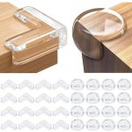 [jamais utilis�] 32pcs protege coin de table, protecteur transparent des coins pour securite bebe maison, ...